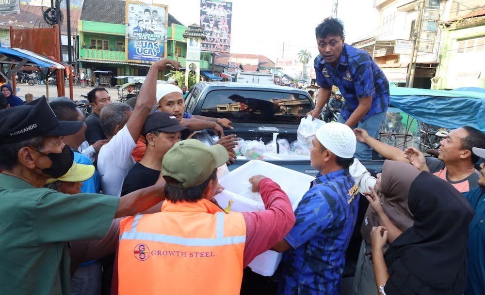 Baksos Ramadhan, KOMBAT Langkat Bagikan 1.447 Takjil