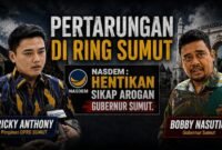 Gubernur Sumut Bobby Nasution VS PImpinan DPRD Sumut Ricky Anthony.