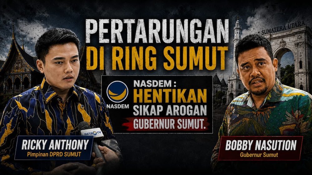 Gubernur Sumut Bobby Nasution VS PImpinan DPRD Sumut Ricky Anthony.