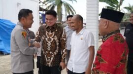 Kapolres Langkat AKBP Hannry PH Tambunan bersilaturahmi dengan Pimpinan DPRD Sumut Ricky Anthony.