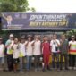 Pimpinan DPRD Sumut Ricky Anthony saat membuka Turnamen Sepak Takraw RA Cup I 2026 di Kelurahan Sidomulyo, Kecamatan Stabat, Langkat.